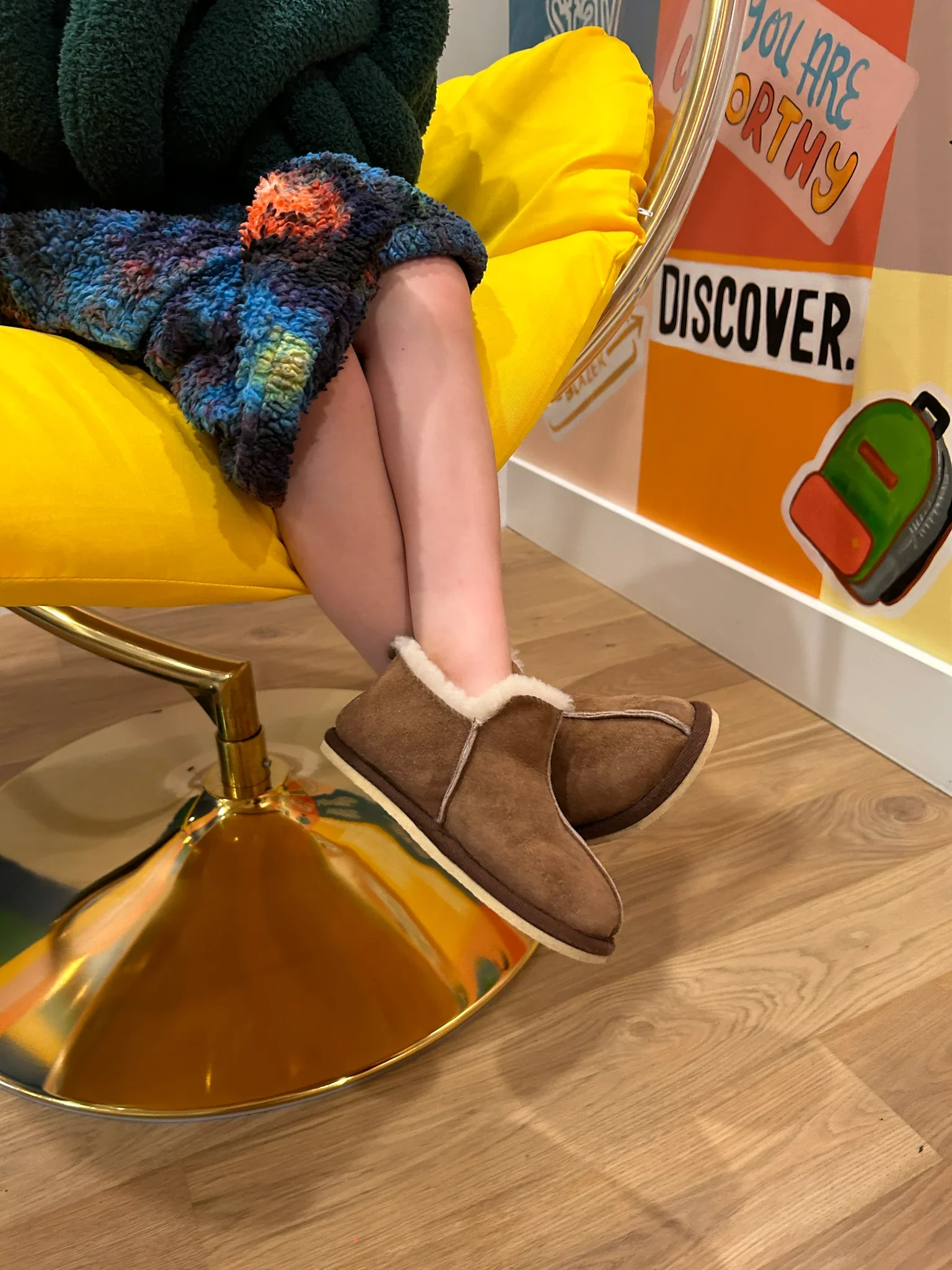 Extra Roomy Sheepskin Slipper in Kids' Sizes - Image 5