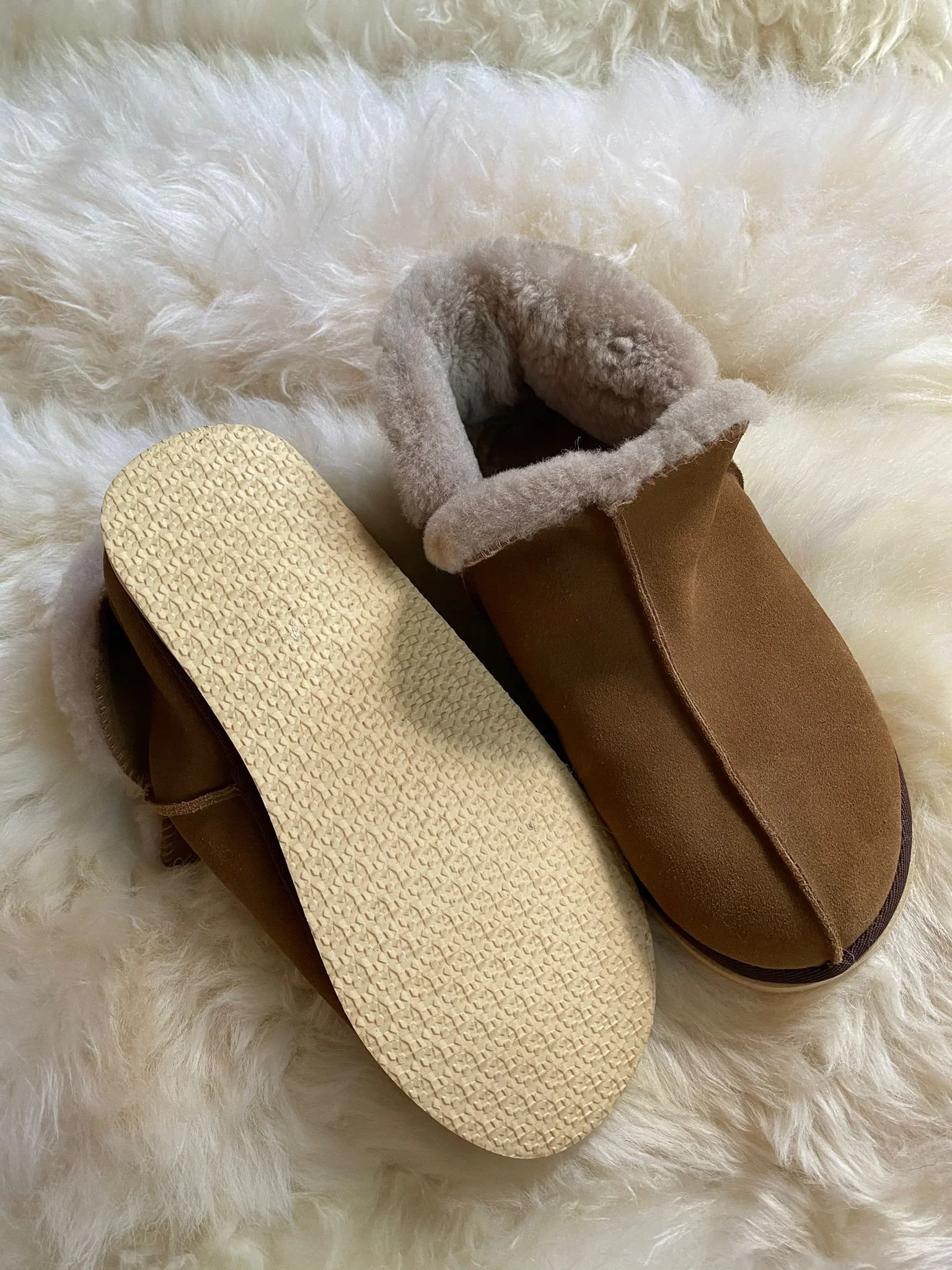 Extra Roomy Genuine Sheepskin Slipper - Image 8