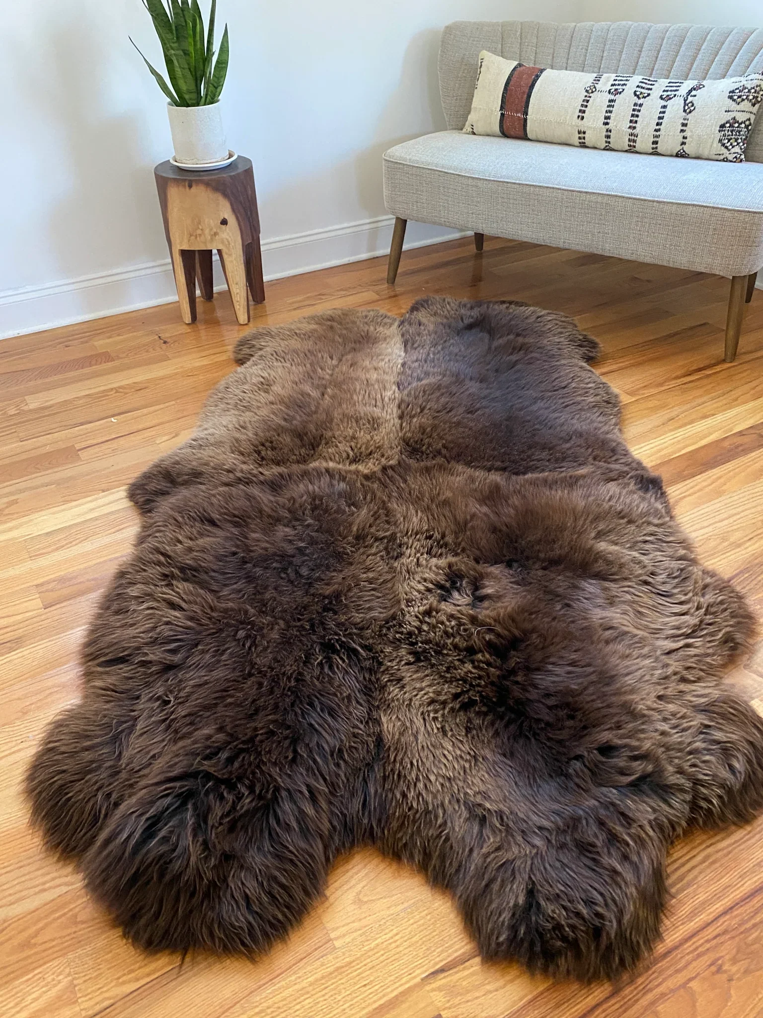 Plush Rich Brown Sheepskin Quad - Image 5