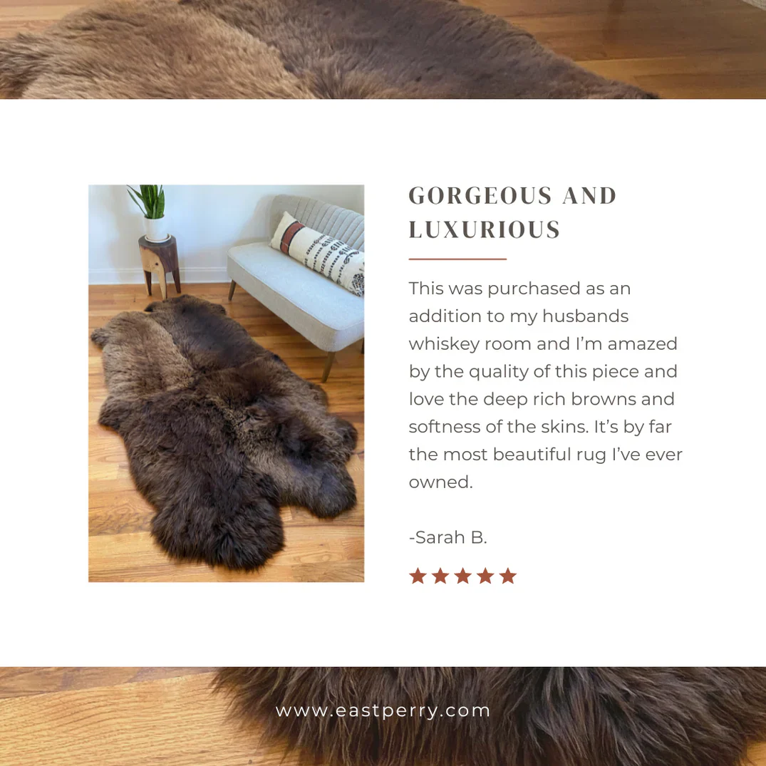 Plush Rich Brown Sheepskin Quad - Image 7