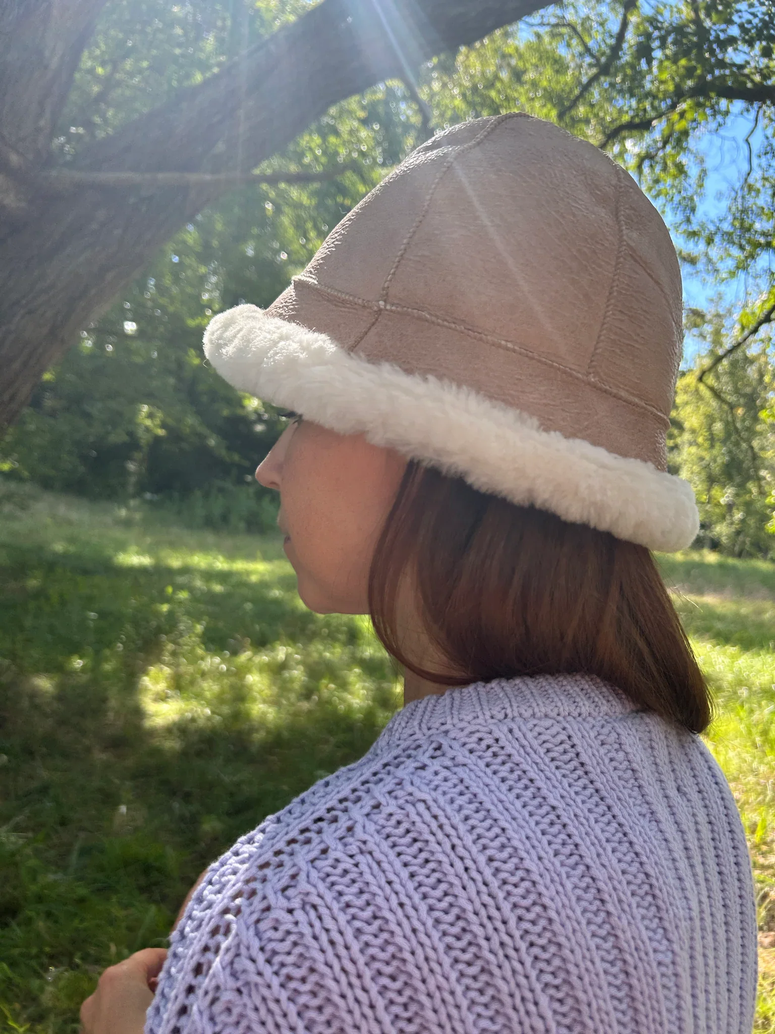 Santa Fe Sheepskin Bucket Hat - Image 5