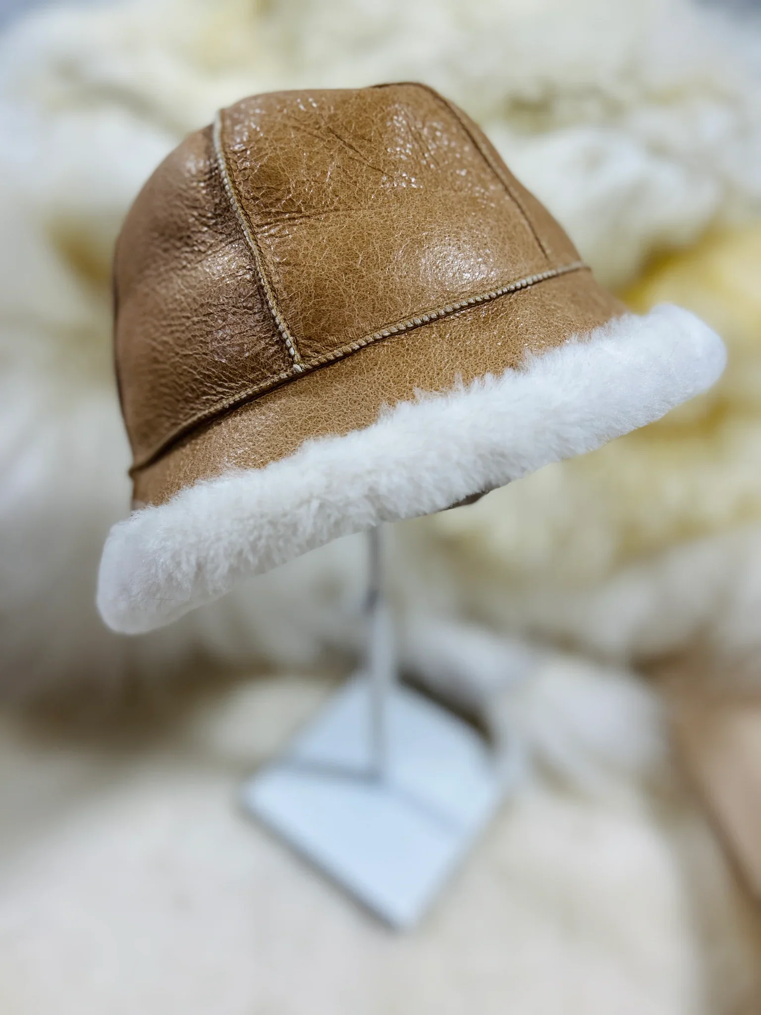 Santa Fe Sheepskin Bucket Hat - Image 6