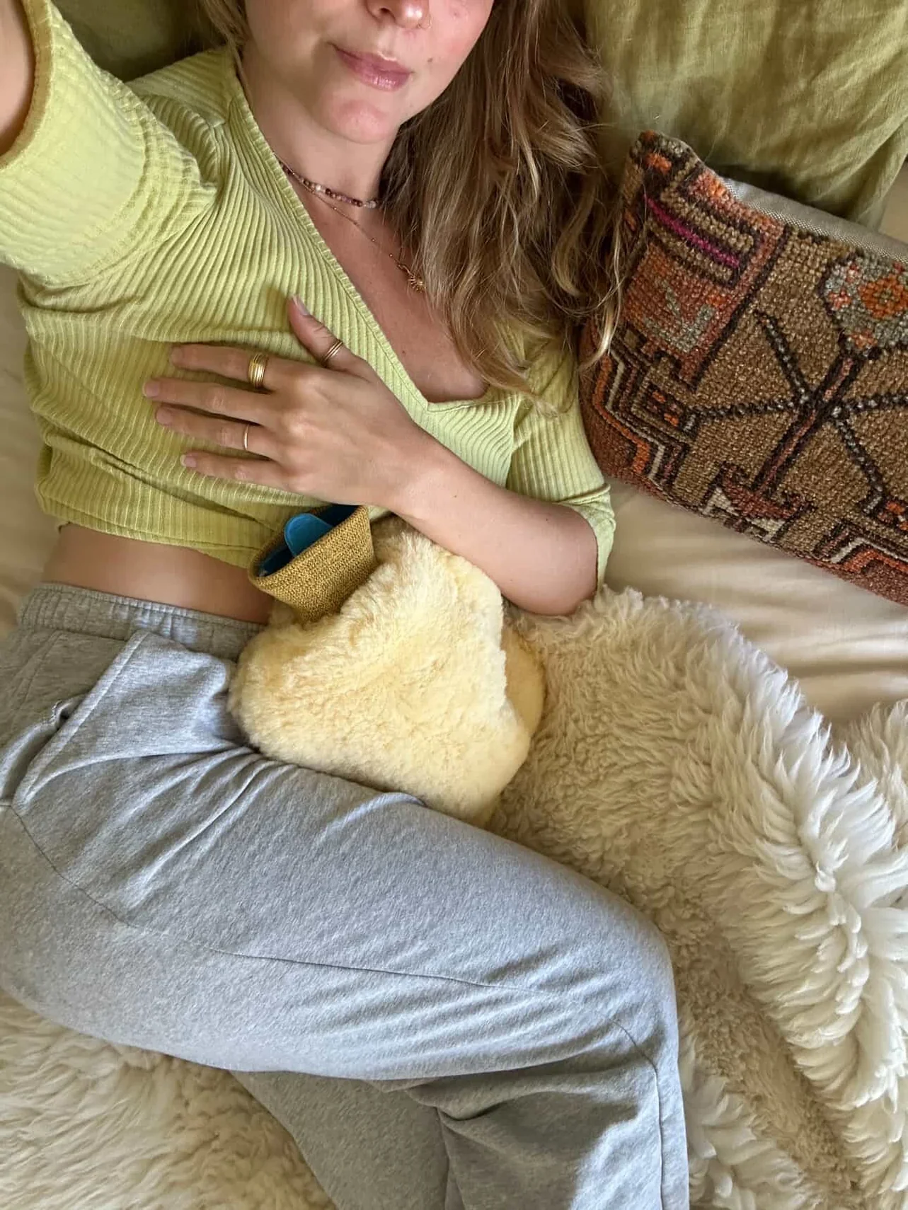 Sheepskin Hot Water Bottle Warmer - Image 3