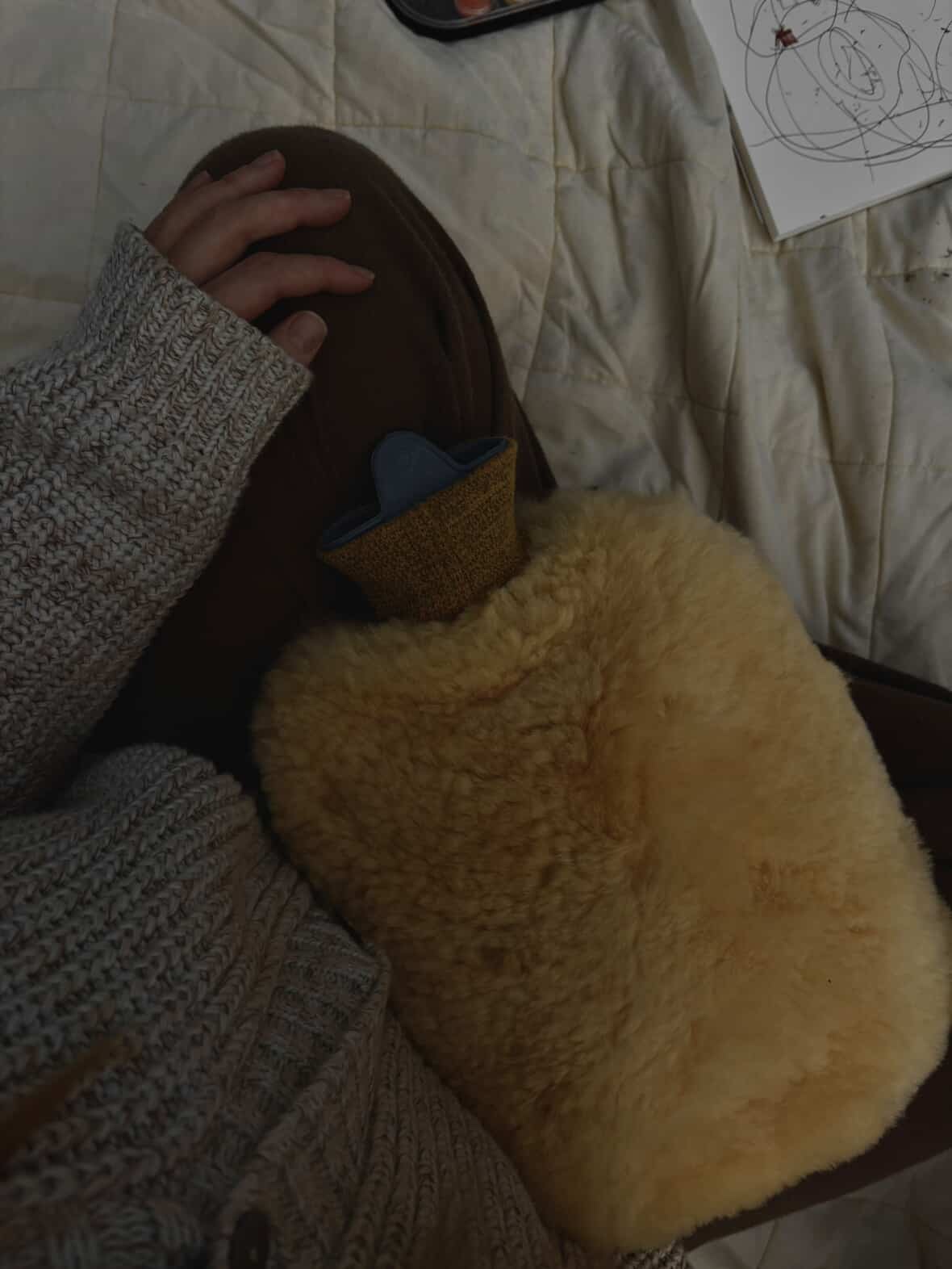 Sheepskin Hot Water Bottle Warmer - Image 4