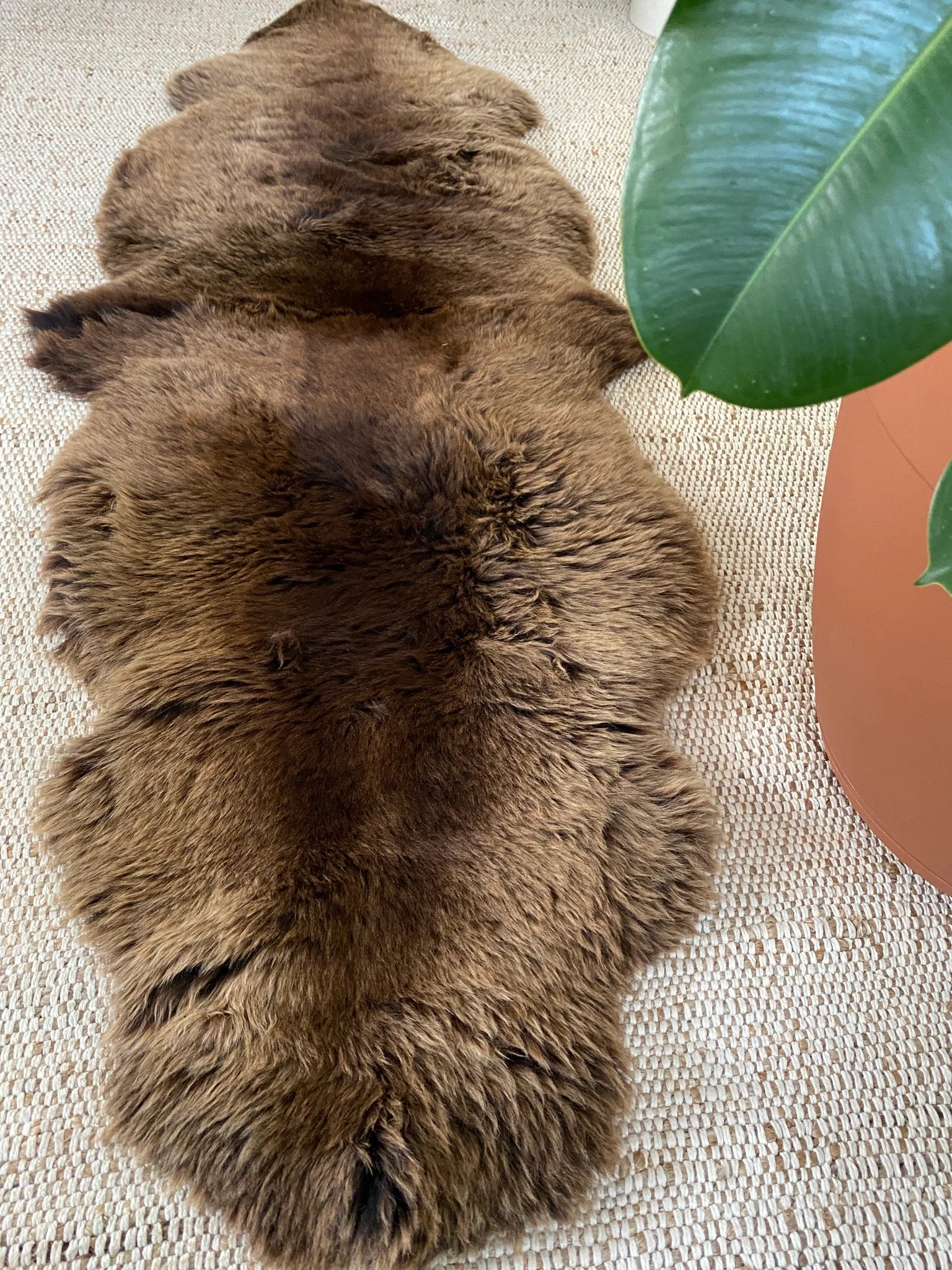 Vibrant Brown Double Sheepskin - Image 5